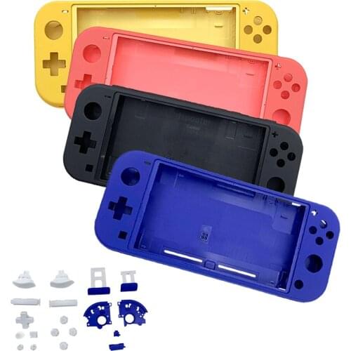New Purple Yellow Full Housing Shell kit Hard Case Cover Front Rear Backplate Replacement For Nintendo Switch Lite