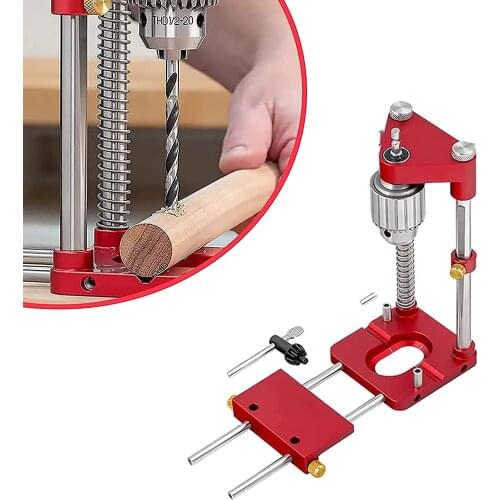 Woodworking Drill Locator Convenient Labor Saving Alloy Steel Woodworking Drilling Template Guide Tool For Home