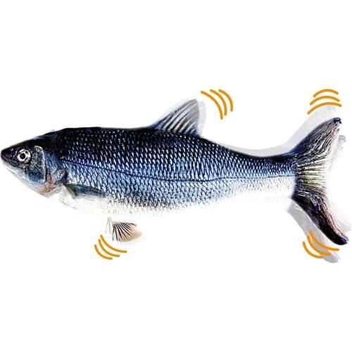 Cat Toy Fish USB Electric Charging Simulation Dancing Jumping Moving Floppy Fish for Cats Toys Household Rechargeable Pet Toys