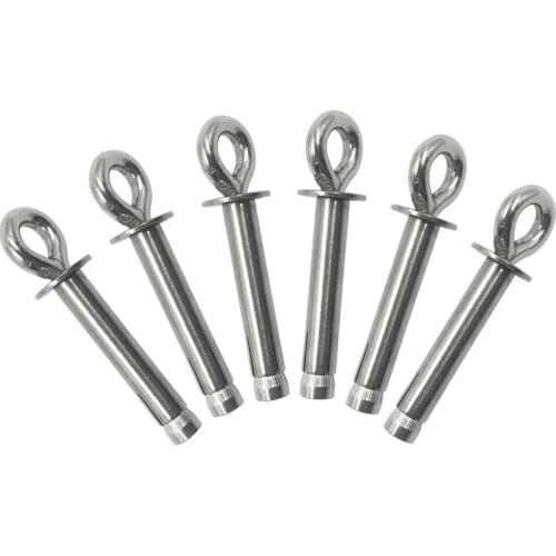 M10x85mm 304 Stainless Steel Ring Internal Expansion Lifting Expansion Eyebolt Pack of 6