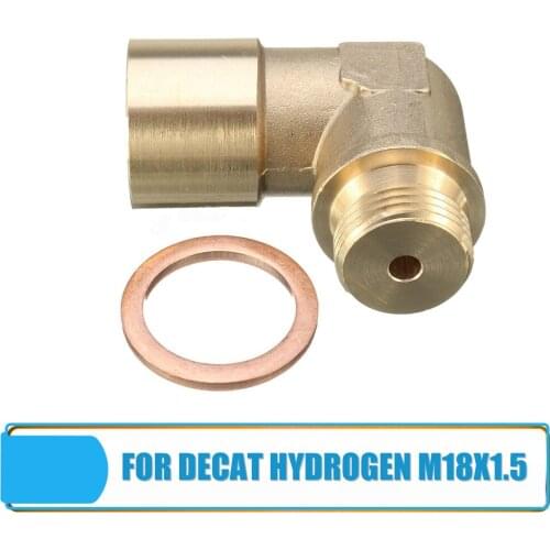 M18 x1.5 Oxygen Sensor Extender Spacer Connector 90 Degree Car Oxygen Sensor Extender Spacer Brass For Decat Hydrogen M18 x1.5