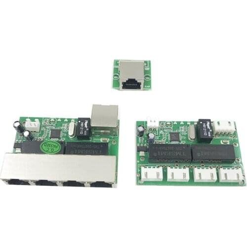 Ethernet switch module mini module design ethernet switch circuit board for5 10/100mbps 5 port PCBA board OEM Motherboard