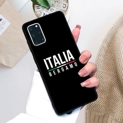 For Samsung Galaxy Bergamo Italia Soft TPU Black Border Samsung Galaxy Case