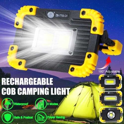 350W Portable Lanterns COB LED Floodlight USB Charging Rechargeable Spot Work Lamp Outdoor Camping Emergency Light