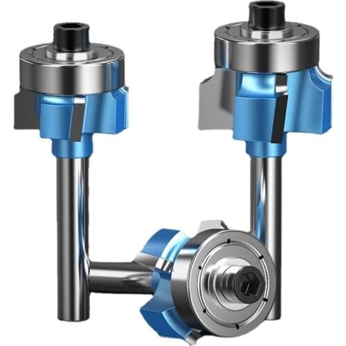 6.35mm Portable Beveling Tool 4-edge Trimming Machine Trimming Knife for Woodworking Strip Milling Cutter Sealing Router Bit