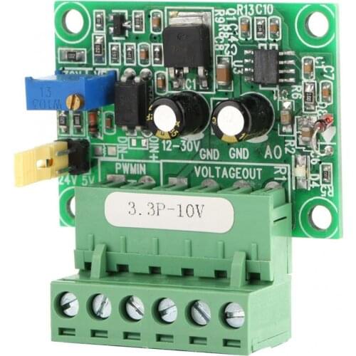 Isolation transformer 3.3V PWM Signal to 0-10V Voltage Converter D/A Digital-Analog PLC Module inverter transformer Discount