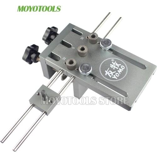 Dowelling Jig for Furniture Fast Connecting Cam Fitting 3 In 1 Woodworking Drill Guide Kit Locator