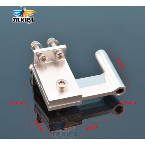 RC Boat 4.76mm Shaft Bracket Aluminum Strut For 3/16" 4.76mm Flex Cable Methanol Gasoline Boat