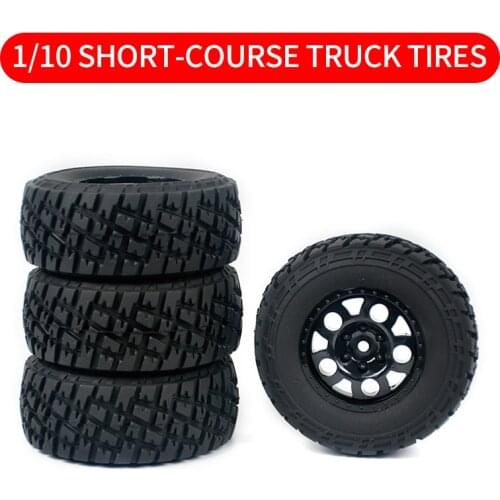 RC Car Parts Remote control Model Cars 1/10 Short-course Truck Tires Street Off-road Buggy Tire Wheel Wheels REMO Huanqi 727