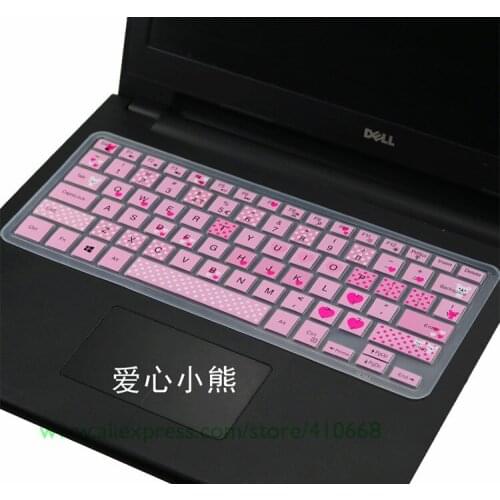 Silicone laptop keyboard cover skin Protector For Dell Inspiron 14 3446 3447 3442 3445 3441 3443 3458 5447 5443 5445 5442 5448
