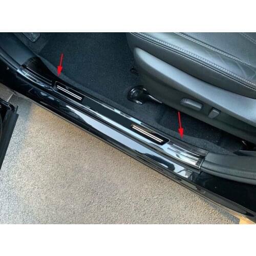 Inner Car Door Protector Sill Black Bumper Cover Trims For 2019-2021 Subaru Forester Decoration Style Mark New