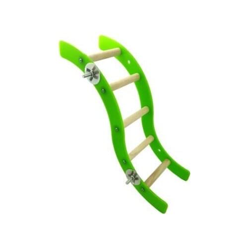 Wave Ladder Stand Crawling Ladders Cage Bird Play Toy for Parrot Macaw African Greys Budgies Parakeet Cockatiel Cage Toy