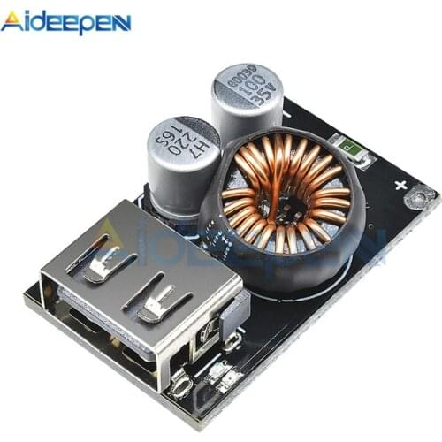 High Efficiency 10V-32V to 3.8V-12V Car Charging Power Supply DC-DC Step-Down Fast Charging Module Support QC2.0 QC3.0 FCP AFC