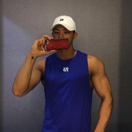 Mens Quick Dry Running Vest Solid Color Simple Muscle Gym Workout Tank Top Loose Casual Sportwear Male Fitness Vest Tops