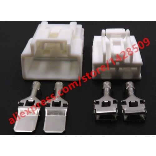 5 Sets 2 Pin 7.8 Series Automobile Unsealed Plastic Socket 6098-1278 6098-1104 Large Current Electric Wire Connector