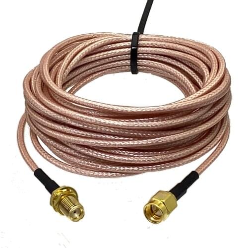 1Pcs RG316 SMA Male Plug to SMA Female Jack Bulkhead Connector RF Coaxial Jumper Pigtail Cable For Radio Antenna 4inch~20M
