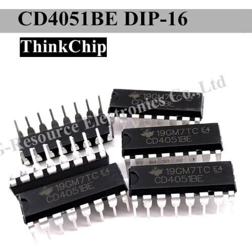 10pcs) CD4051BE DIP-16 CD4051 DIP16 4050BE DIP CMOS Analog Multiplexers/Demultiplexers with Logic Level Conversion