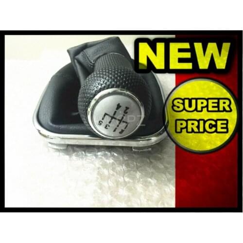 12mm Gear Shift Knob With Sliver Cap 5 Gear 12mm With Frame For VW Golf 4 Mk4 1998 1999 2000 2001 2002 2003 2004 2005 2006