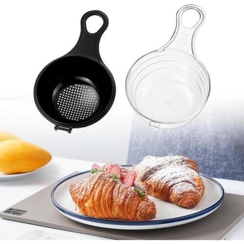 2Pcs/Set Flour Colander Mesh Eco-friendly Long Lasting Plastic Flour Fine Mesh Strainer Tools for Home Measure flour sieve