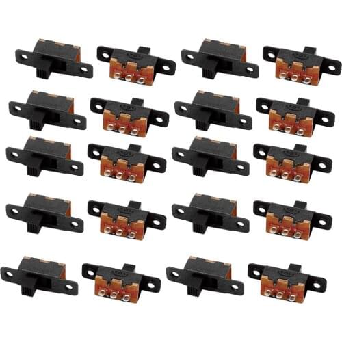 200Pcs SS-12F16 2 Position 3P SPDT Miniature Slide Switch Latching Toggle Switch