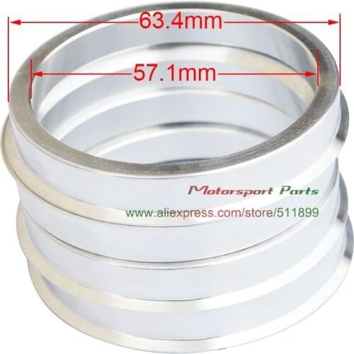 4pcs/lot)ID 57.1 OD 60.1/63.4/64.1/65.1/66.1/66.6/67.1/72.6/73.1/74.1 High Quality Aluminum Car Wheel Spacer Hub Centric Rings