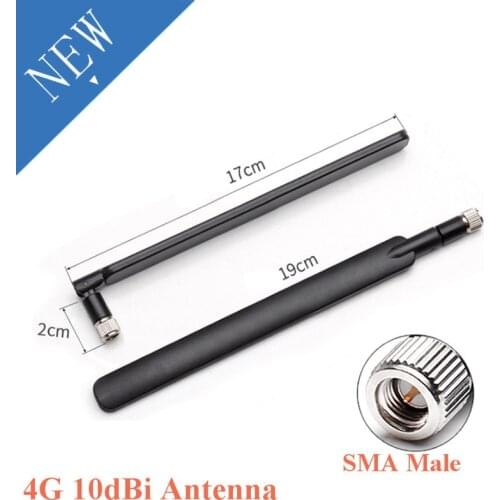 4G Antenna SMA Male 10dBi for 4G LTE Router External Antenna Support 4G/GSM/GPRS