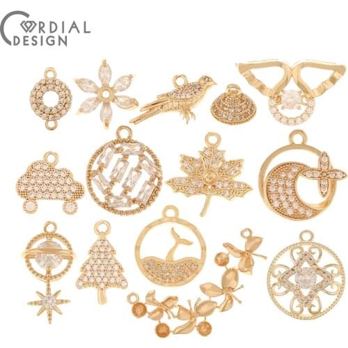 Cordial Design 6Pcs Jewelry Accessories/Choose/Necklace Pendant/Blank Tray/DIY Making/Jewelry Findings & Components/Hand Made