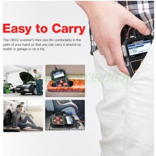 KW208 Car Battery Tester Charger Analyzer 12V 100-2000CCA Charging System Test Automotive Battery Capacity Tester