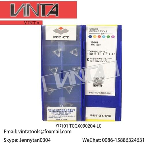 Free shipping high quality 10pcs/lots YD101 TCGX090204-LH TCGX090204-LC TCGX110204-LH TCGX110204-LC cnc carbide turning inserts