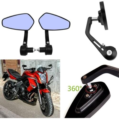 7/8" 22mm Handle Bar End Motorcycle Bike Rear view Side Mirrors For Honda Yamaha Suzuki BMW Ducati Cruiser Chopper ATV KTM