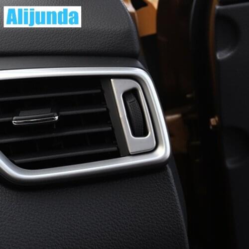 Car Stainless Steel outlet regulator decorative frame For Nissan Qashqai J11 2014-2016 X-TRAIL Xtrail T32 2013-2015 2pcs/set