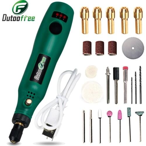 Dutoofree USB Cordless Drill Mini Variable Speed Wireless Power Tools Mini Electric Drill Rotary Power Tools Electric Hand Drill