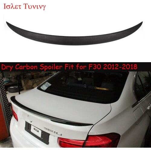 F80 Dry Carbon Trunk Spoiler for BMW 3 Series F30 F35 M3 F80 4-door Sedan Rear Boot Wings 318i 320i 328i 2012-2018