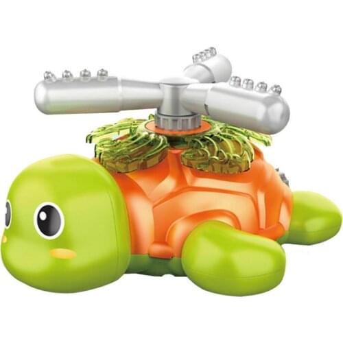 Summer Childrens Water Sprinklers Outdoor Turtle Splashing Toy Kids Outdoor Lawn Spin Water Turtle Toy For Kids Toddler