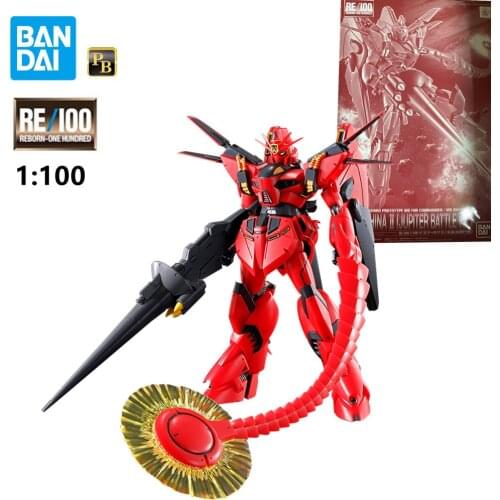 NEW Originele Bandai PB RE 1/100 Crossbone Vanguard Prototype MS/XM07B VIGNA-GHINA 2 Jupiter battle ver. Model Assembly Toys