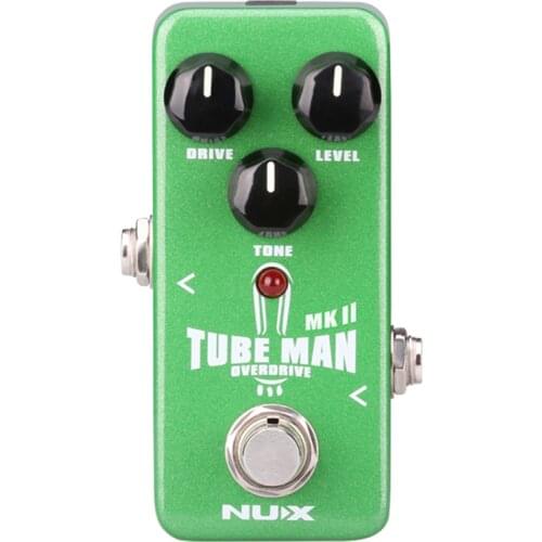 NUX NOD-2 TUBE MAN MK II Overdrive Guitar Effect Pedal Full Metal Shell True Bypass with LED Indicator Guitar Parts Accessories