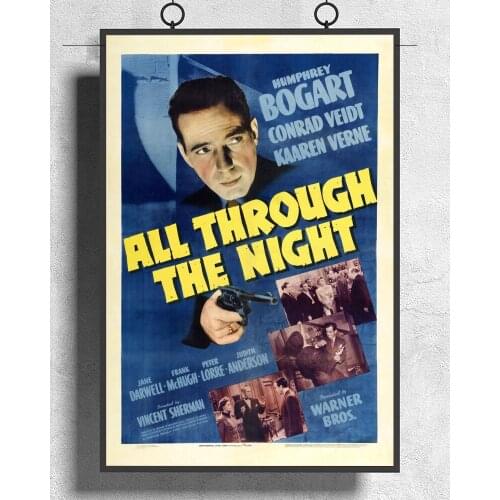 L118 Humphrey Bogart Silk Fabric Poster Art Decor Indoor Painting Gift