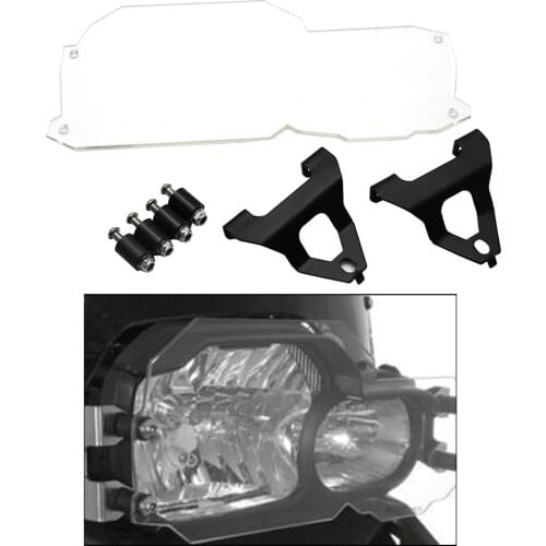 Clear Motorcycle Accessories Acrylic Headlight Lamp Guard Head Light Protection Grill Kit for BMW F650GS/ F800GS 08-17