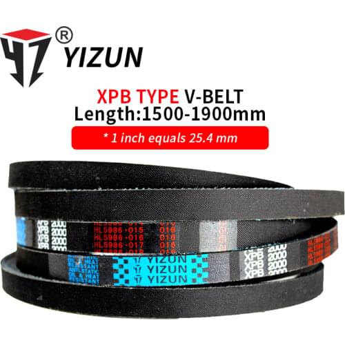 YIZUN XPB/5VX Type XPB1500~1900mm Hard Wire Rubber Drive Pitch Length Girth Industrial Transmission Machinery Toothed V Belt