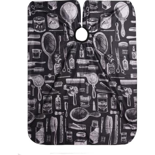 1PC Waterproof Hairdressing Cutting Cloth Cape Salon Salon Black Hairdresser Gown Wrap Hair Styling Apron Tools