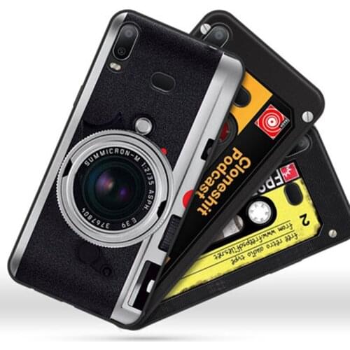 Silicone coque For Samsung galaxy A6S case back cover retro Painted soft phone case For Samsung A6 S G6200 Protection Shell capa