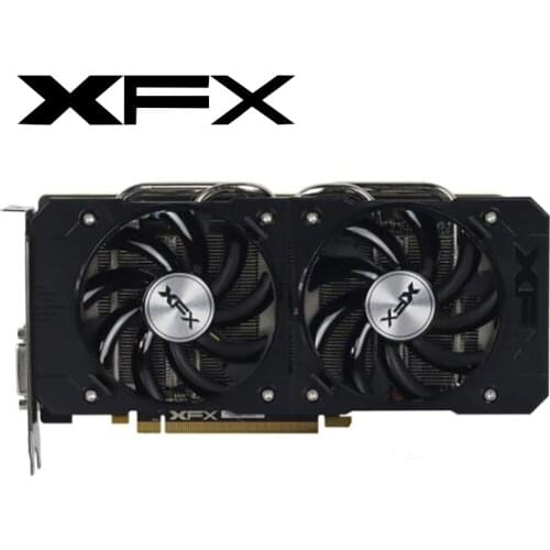 Videocard Used XFX R9380 4GB Graphics Card For AMD Radeon R9 380X 380 4GB Video Screen Cards GPU Board Desktop Computer Gaming