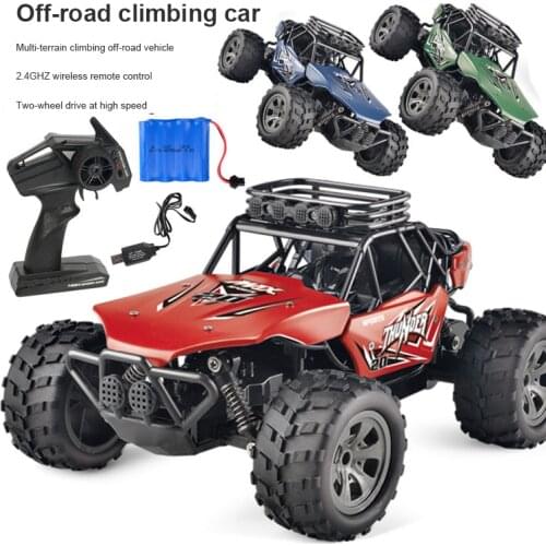 Alloy 1:18 Remote Control Off-road Climbing Car 2.4G High Speed Car Childrens Electric Car Model Childrens Toy Christmas Gift