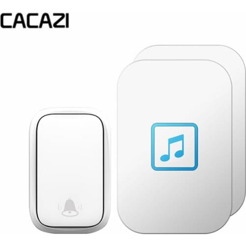 CACAZI FA86 Waterproof Self-powered Home Wireless Doorbell 150M Remote No Battery Button Receiver Call Ring Bell