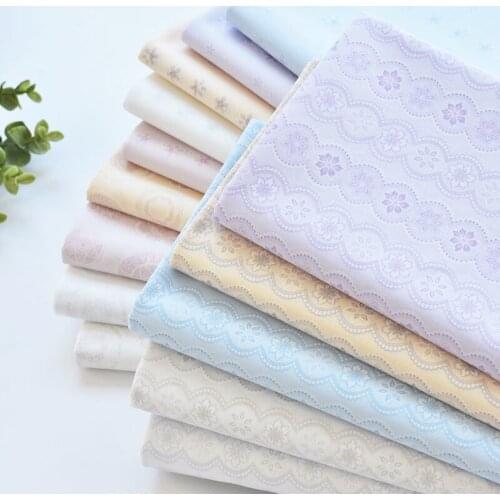 Japan vintage Retro lilac cotton pattern handwork fabric Childrens clothing shirt cloth for DIY Bag 1 order=50cm*110cm