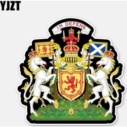 YJZT 11.3CM*11CM Accessories SCOTLAND COAT OF ARMS Decal Motorcycle Helmet Car Sticker 6-2956