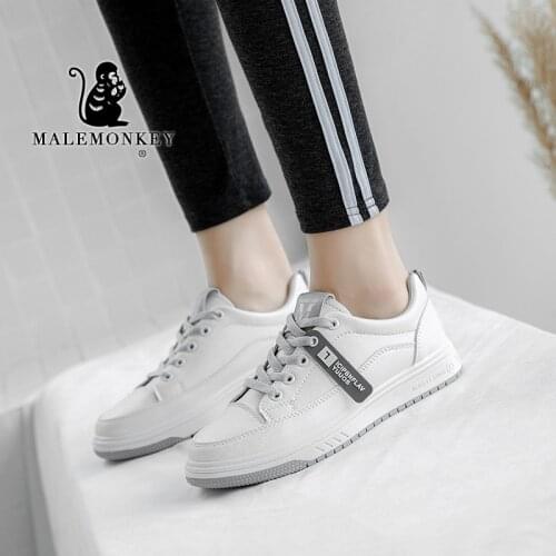 Casual White Shoes Women Flats 2021 Autumn Platform Sneakers Breathable Shoes Outdoor Sports Women Shoes Comfortable Lace Up