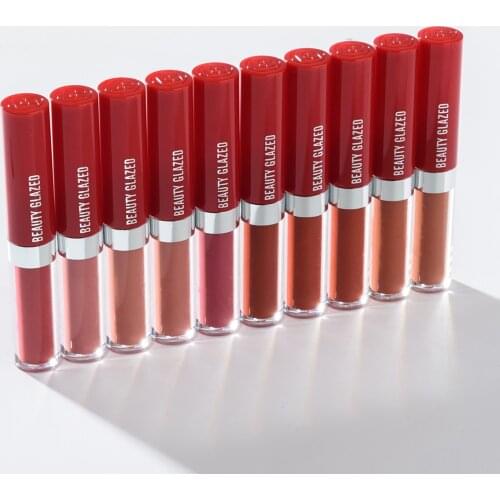 BEAUTY GLAZED New Arrical 20 Colors Matte Liquid Lipstick Long-lasting Lip Waterproof Moisturizer Smooth Lip Stick Tint