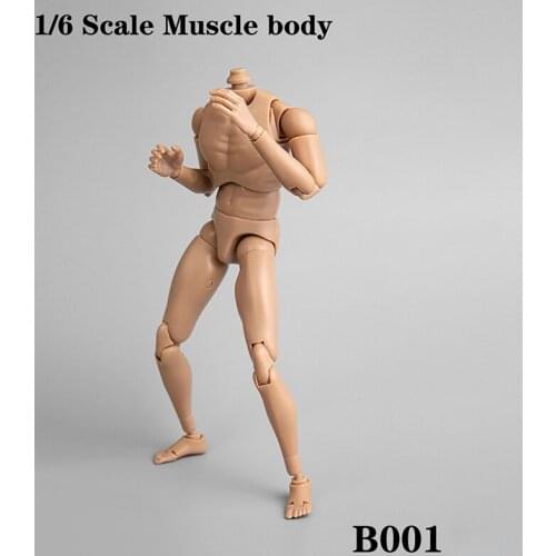 1/6 S004 Male Man Boy Body Figure Military Chest Muscular Similar to TTM19 for 12" Soldiers Action Figure Toys