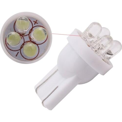 1 PCS white 4SMD 2835 car led T10 4 smd 4 leds 194 158 168 192 W5W 3020smd super bright Auto led car lighting wedge led 12V